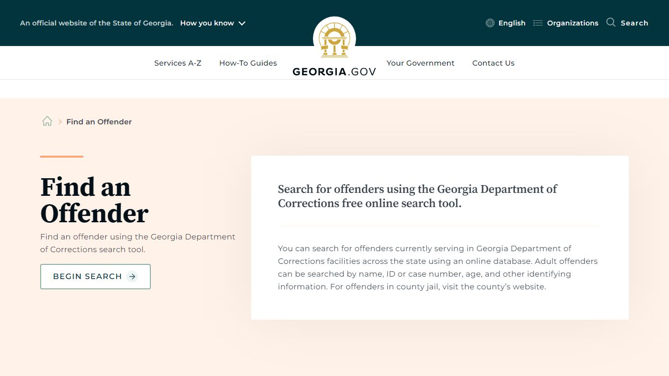 Find an Offender | Georgia.gov